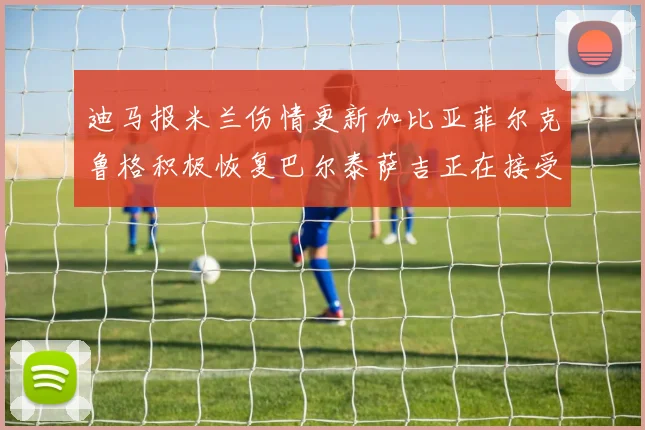 迪马报米兰伤情更新加比亚菲尔克鲁格积极恢复巴尔泰萨吉正在接受评估